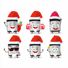 Santa Claus emoticons with whiteboard marker cartoon character