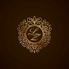 LZ initial letter luxury monogram logo, elegant ornamen jewelry, emblem of love shape heart	
 - obrazy, fototapety, plakaty