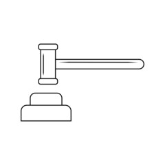 Gavel line icon