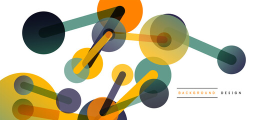 Network concept abstract background. Dots connection. Big data idea. Business template for wallpaper, banner, background or landing