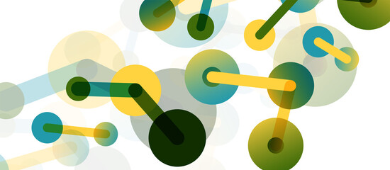 Network concept abstract background. Dots connection. Big data idea. Business template for wallpaper, banner, background or landing