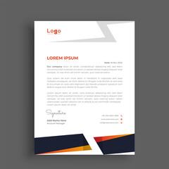 Professional letterhead design template