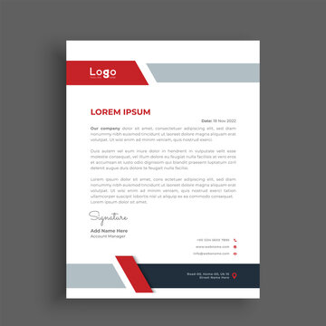 Professional letterhead design template