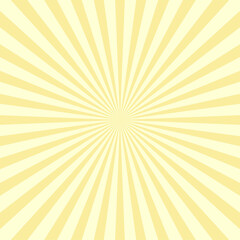 Summer background with orange yellow rays. Vector