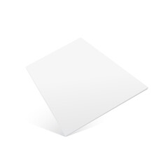 A3 half-fold brochure blank white template for mock up and presentation design. Vector