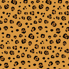 Jaguar Animal Motif Vector Seamless Pattern Design
