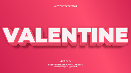 Valentine 3D Text Effect