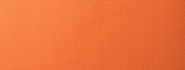 布地風の質感のあるコーラルオレンジの紙の背景テクスチャー - obrazy, fototapety, plakaty