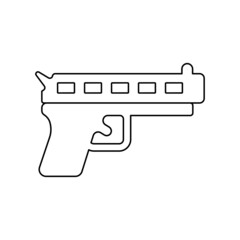 Gun pistol icon