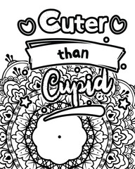 Motivational quotes lettering coloring page, inspirational quotes coloring book page