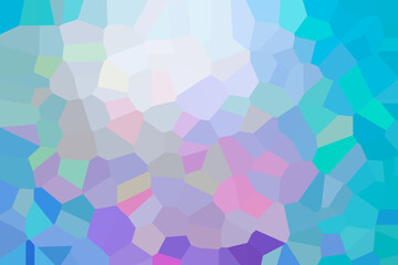 Oceanic turquoise and violet mosaic sample