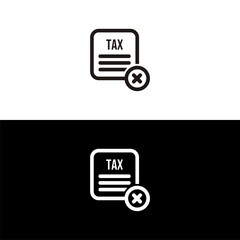 Tax free icon isolated on white background