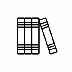 Book icons, book symbol design collection, isolated on white background. Vector illustration