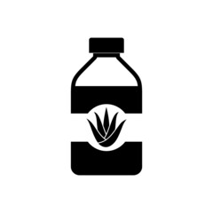 Bottle aloe vera icon isolated on white background