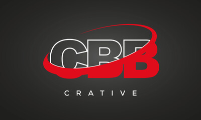 Fototapeta na wymiar CBB creative letters logo with 360 symbol vector art template design