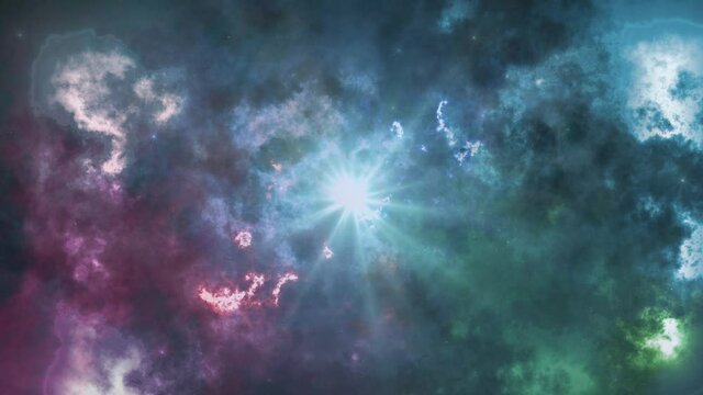 journey into a luminous cosmic galaxy