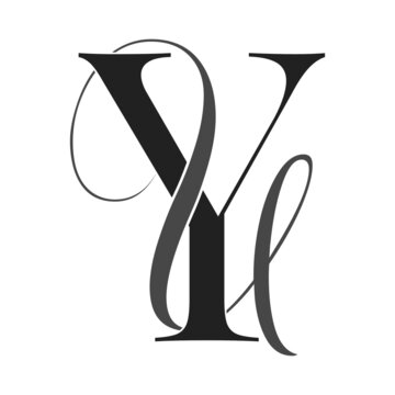 yu, uy, monogram logo. Calligraphic signature icon. Wedding Logo Monogram. modern monogram symbol. Couples logo for wedding