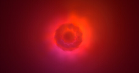 3D rendering abstract round light background