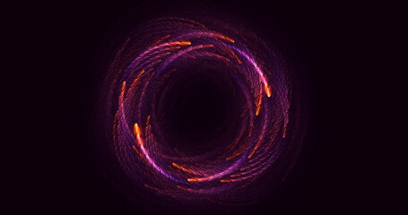 3D rendering abstract round light background