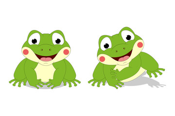 cute frog animal cartoon illustration