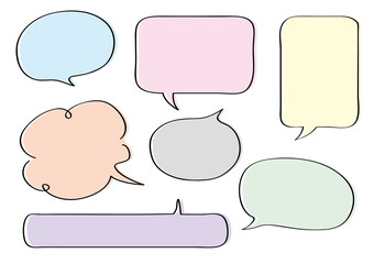 ふきだしいろいろ