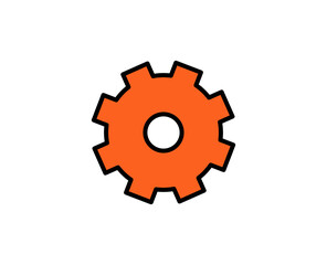 Gear premium line icon. Simple high quality pictogram. Modern outline style icons. Stroke vector illustration on a white background. 