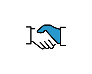 Handshake premium line icon. Simple high quality pictogram. Modern outline style icons. Stroke vector illustration on a white background. 