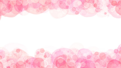 A cute and beautiful frame background with round light