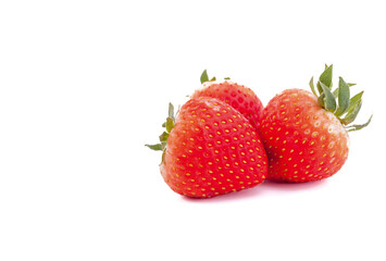 strawberry on white background