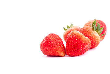 strawberry on white background