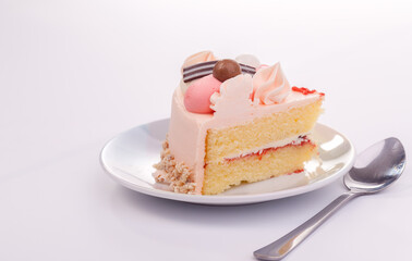 piece of cake with strawberry