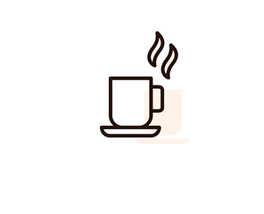 Coffee line icon. Vector symbol in trendy flat style on white background. Office sing for design.
