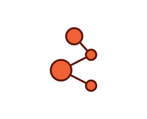 Share premium line icon. Simple high quality pictogram. Modern outline style icons. Stroke vector illustration on a white background. 