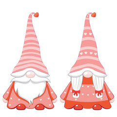 Couple of Valentine gnomes