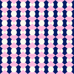 Squares Dots Retro Geometric Seamless Pattern Trendy Fashion Colors Stylish Minimal Concept