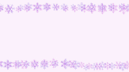 Simple and cute snowflake line background