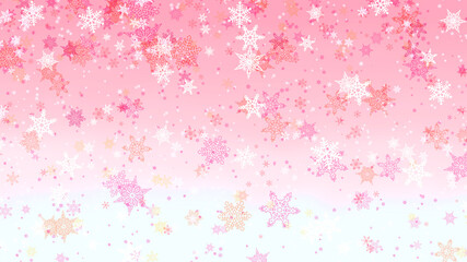 Fantastic background with snow