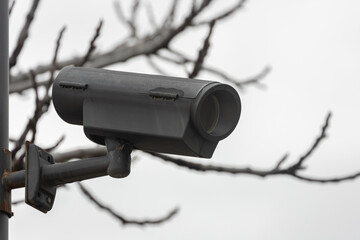  Security camera and private sky  in the background