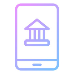 bank gradient icon