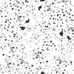 Abstract seamless pattern painting with ink. 