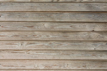 Background and texture of decorative old wood striped on the wall surface. pattern from a wooden bar