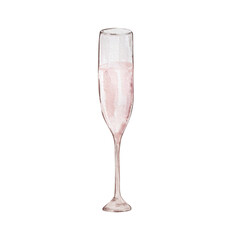 Valentine's day, glass of champagne