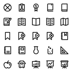 Outline icons for universal web & mobile.