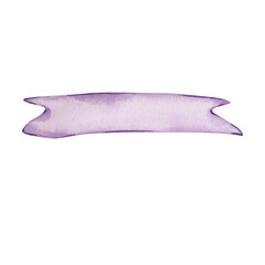 Valentine's day, purple ribbon banner