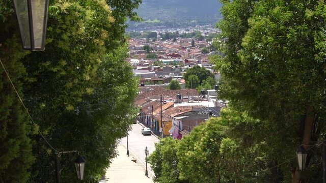 streets of  san cristobal de las casas in chiapas, mexico