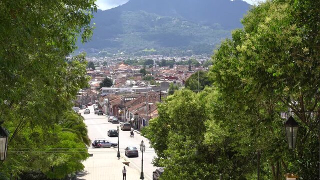 streets of  san cristobal de las casas in chiapas, mexico