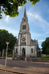 Church of Sainte-Eug?nie in Pontonx-sur-l'Adour in France