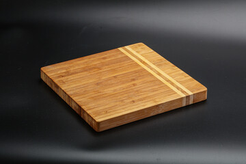 Wooden board for kitchen isolated