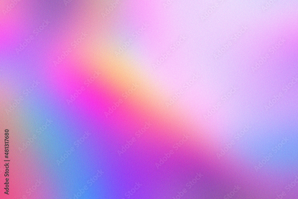 Poster abstract pastel holographic blurred grainy gradient background texture. colorful digital grain soft 