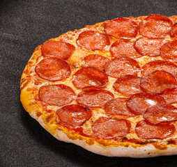 Italian traditional Pizza with pepperoni